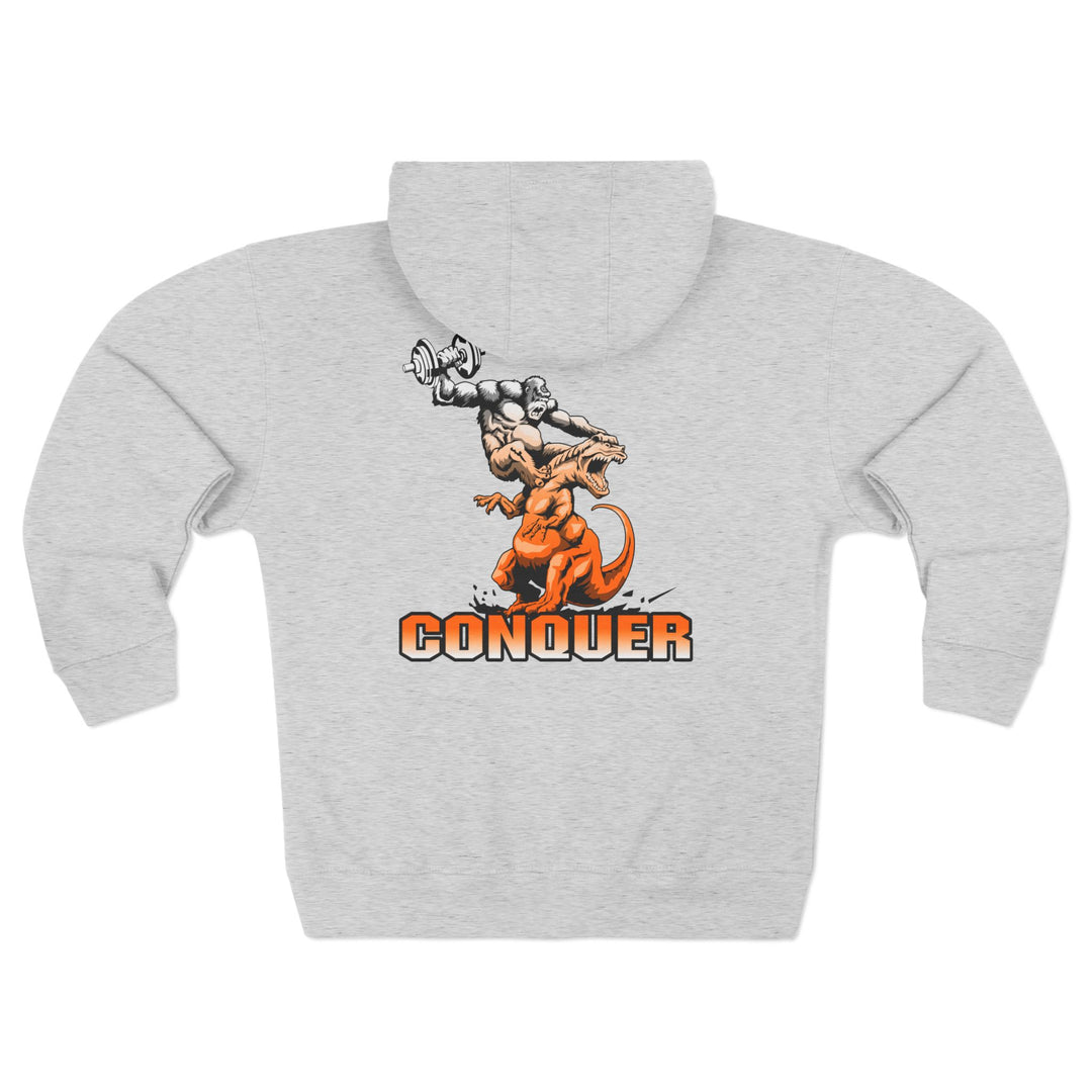 CG APE VS ZILLA 2ND FIGHT ORANGE WHITE FADE /CONQUER ZIP UP