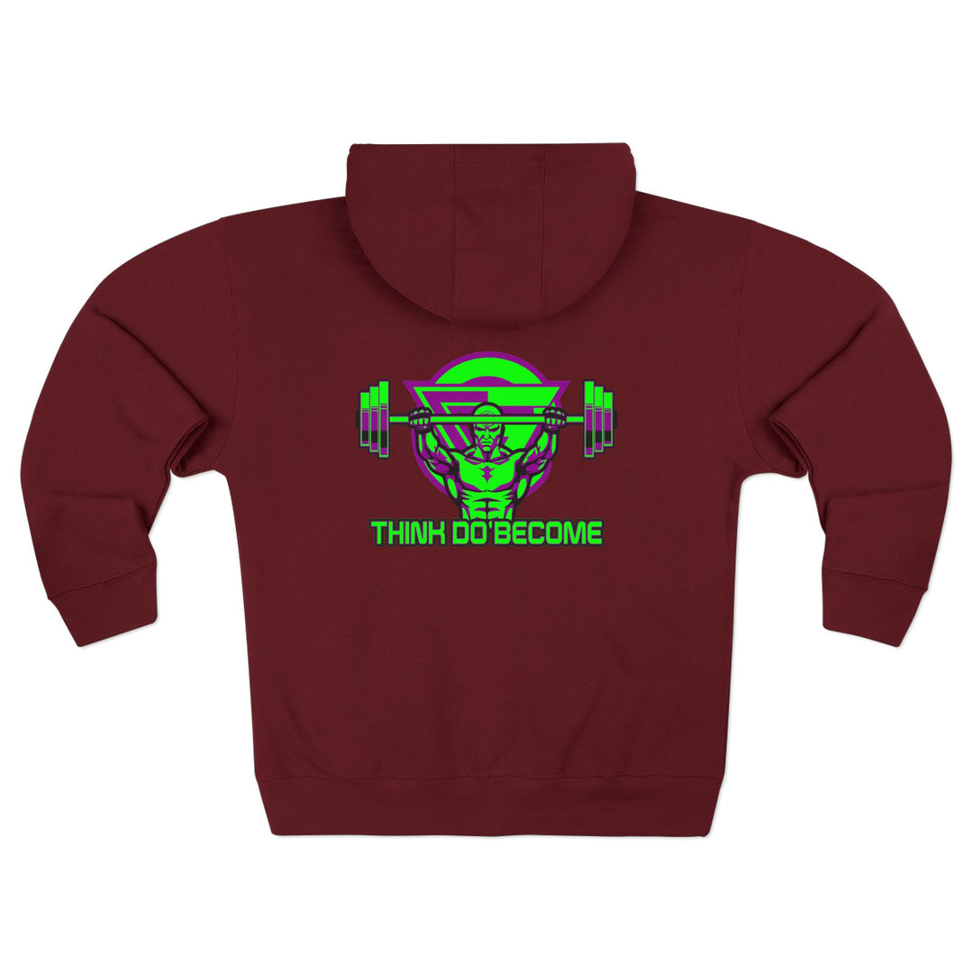 ENTER THE MAC PURPLE GREEN/THINK DO BECOME ZIP UP