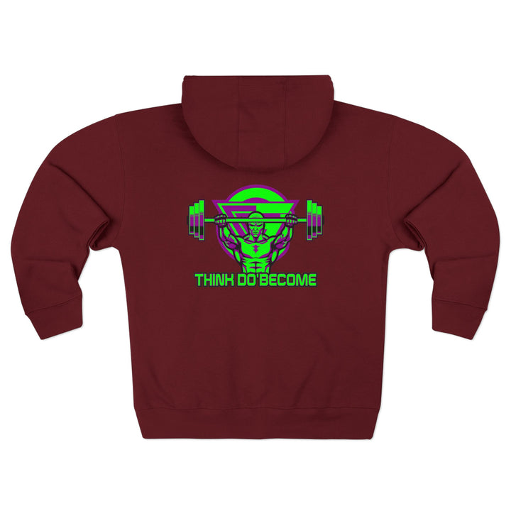 ENTER THE MAC PURPLE GREEN/THINK DO BECOME ZIP UP