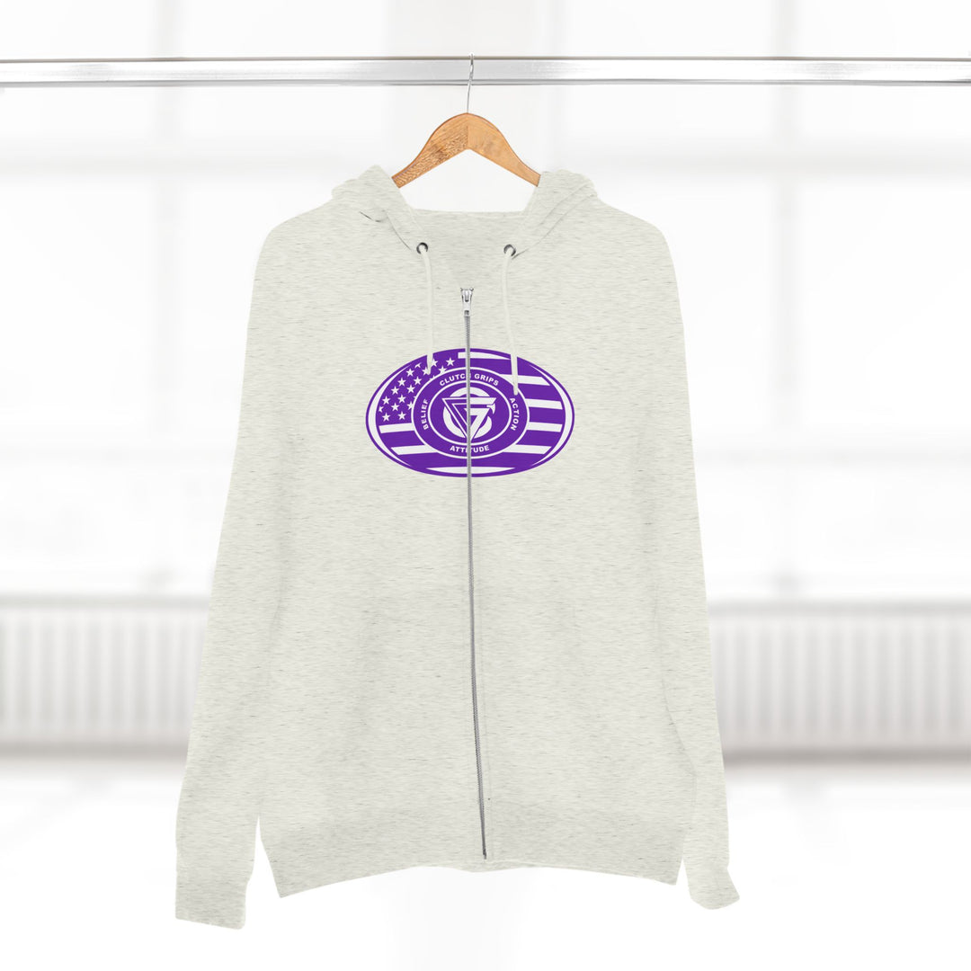 CG PATRIOT WARRIOR PURPLE WHITE /DONT BE A BITCH ZIP UP