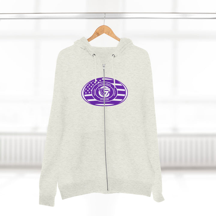 CG PATRIOT WARRIOR PURPLE WHITE /DONT BE A BITCH ZIP UP