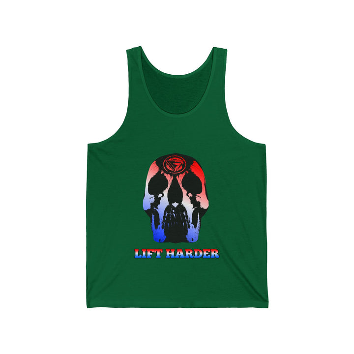 SKULLATOR TANK RED WHITE BLUE /LIFT HARDER