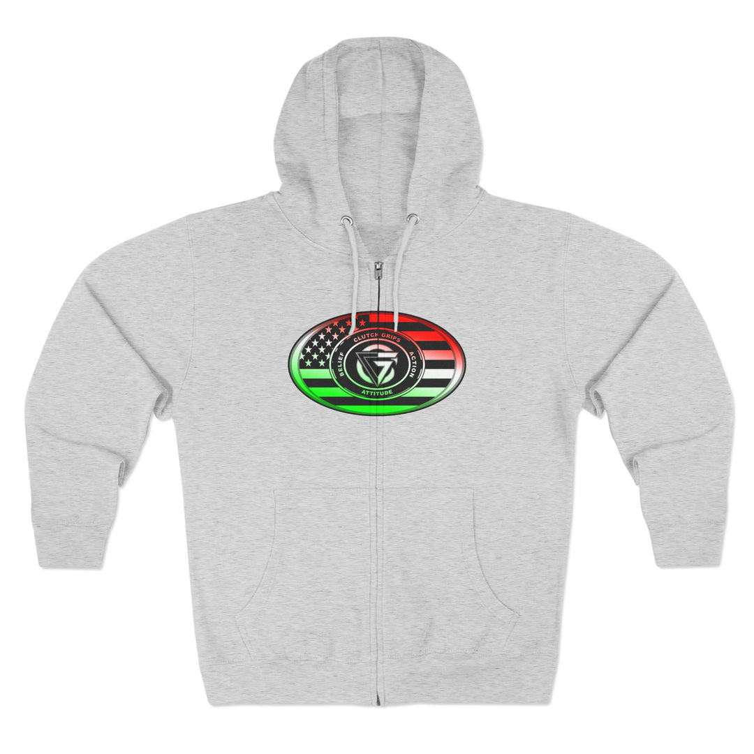 CG SERPENT SLAYER RED WHITE GREEN FADE /I AM THE ONE ZIP UP