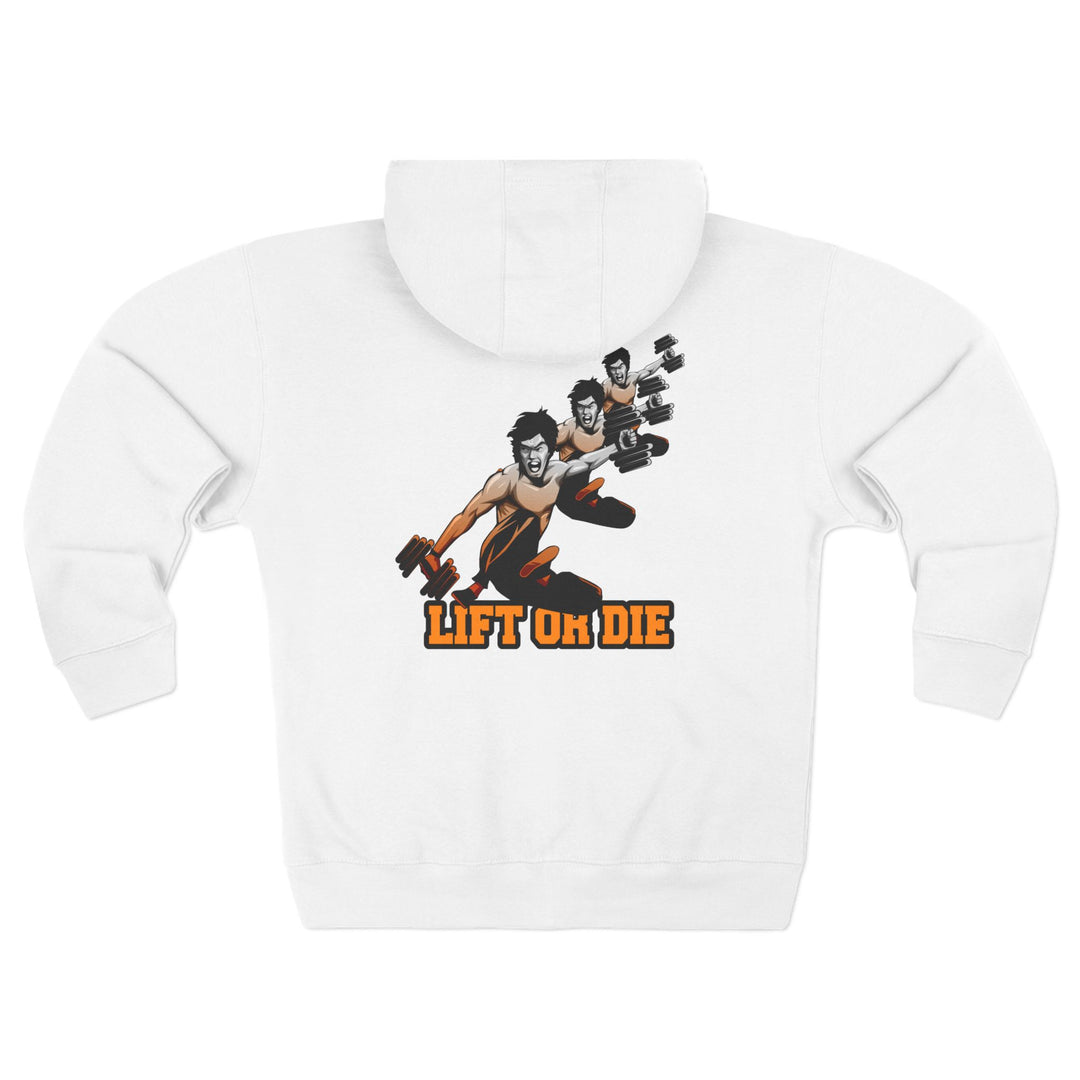 CG LIFT KICK ORANGE WHITE FADE /LIFT OR DIE ZIP UP