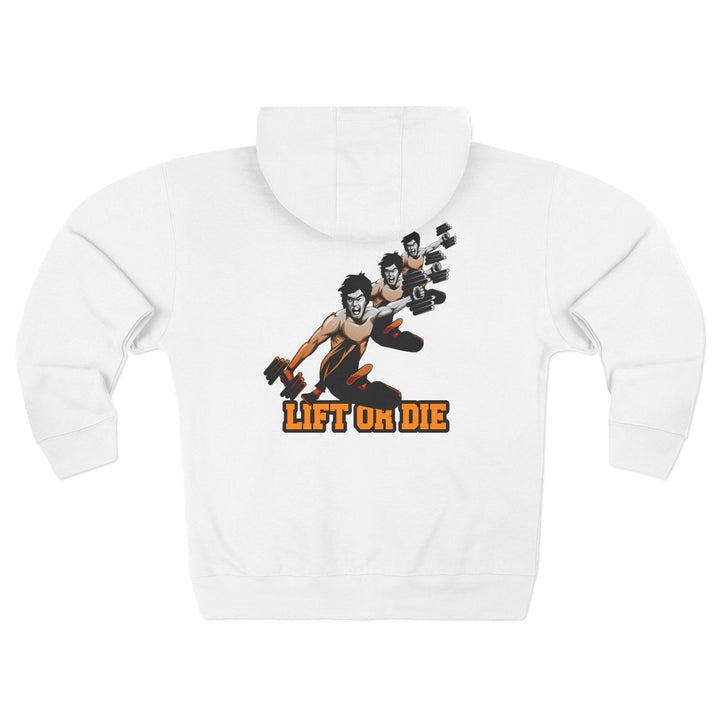 CG LIFT KICK ORANGE WHITE FADE /LIFT OR DIE ZIP UP