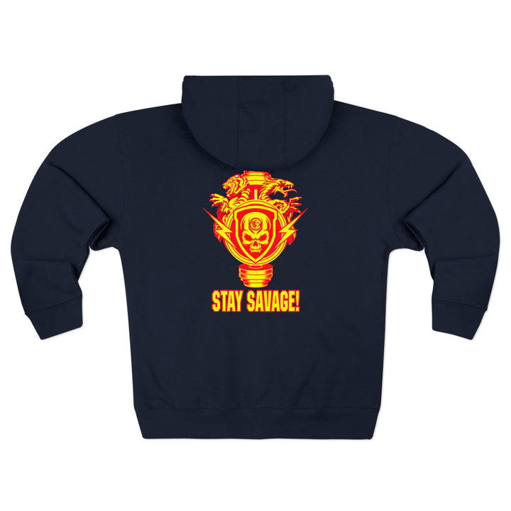 CG SKULL BELL DRAGON TIGER GOLD RED  /STAY SAVAGE ZIP UP