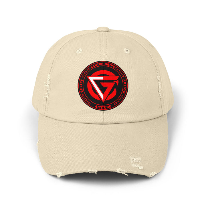 CG LOGO RED WHITE BLACK CAP