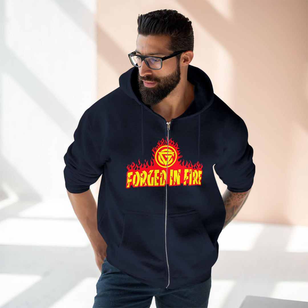 CG SGL SKULL BELL RED GOLD/LIFT OR DIE ZIP UP