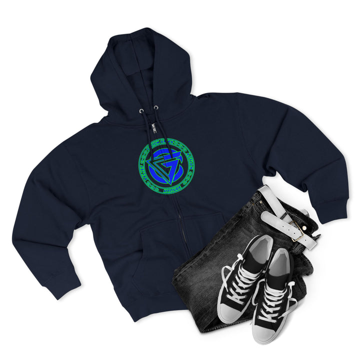 CG SKULLATOR BLUE GREEN /CLUTCHGRIPS ZIP UP