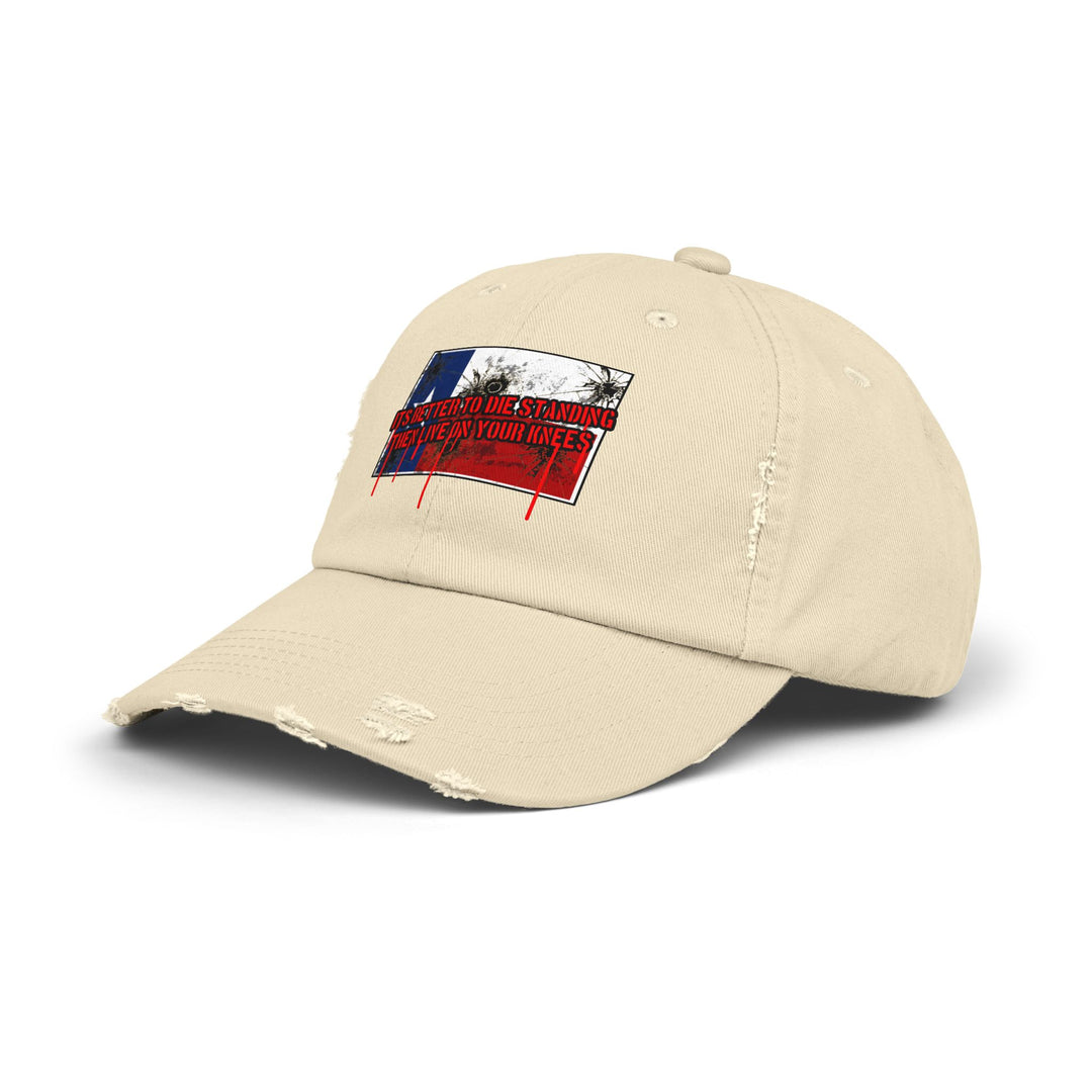 TEXAS FLAG BETTER TO DIE STANDING THEN LIVE O YOUR KNEE'S/CAP