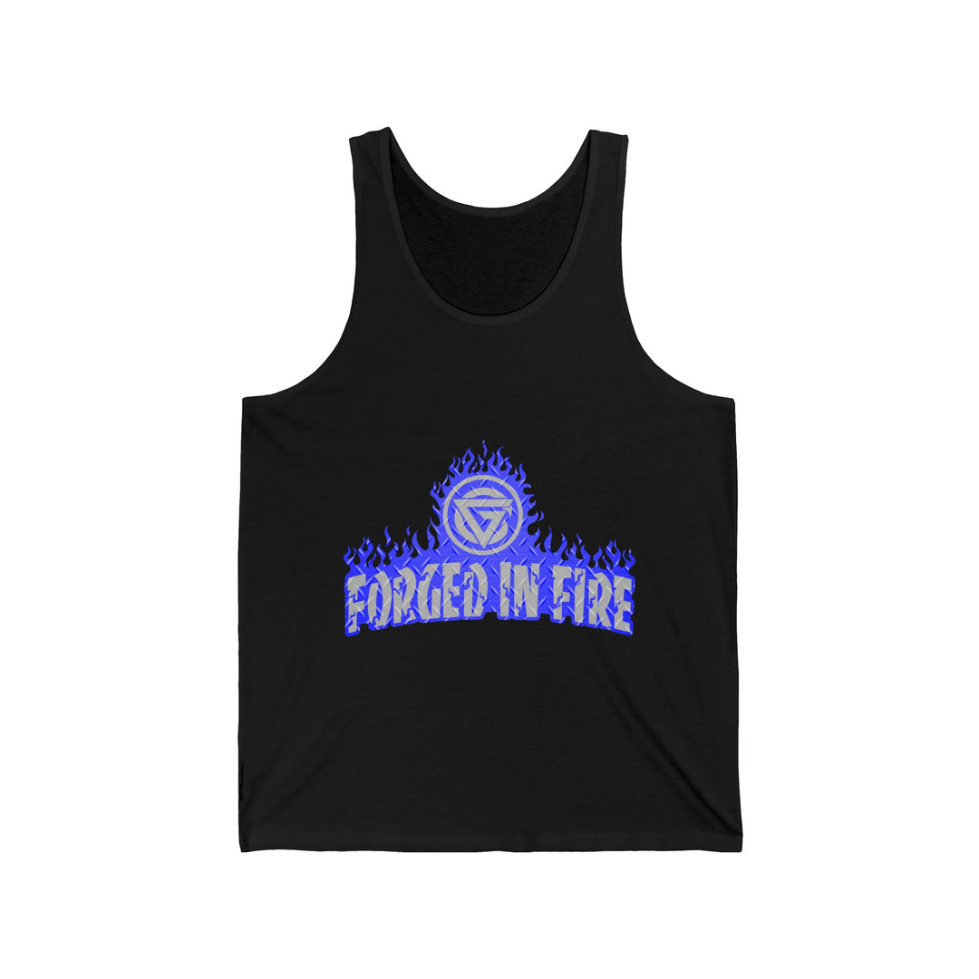 FORGED IN FIRE BLUE DIAMOND PLATE FLAME