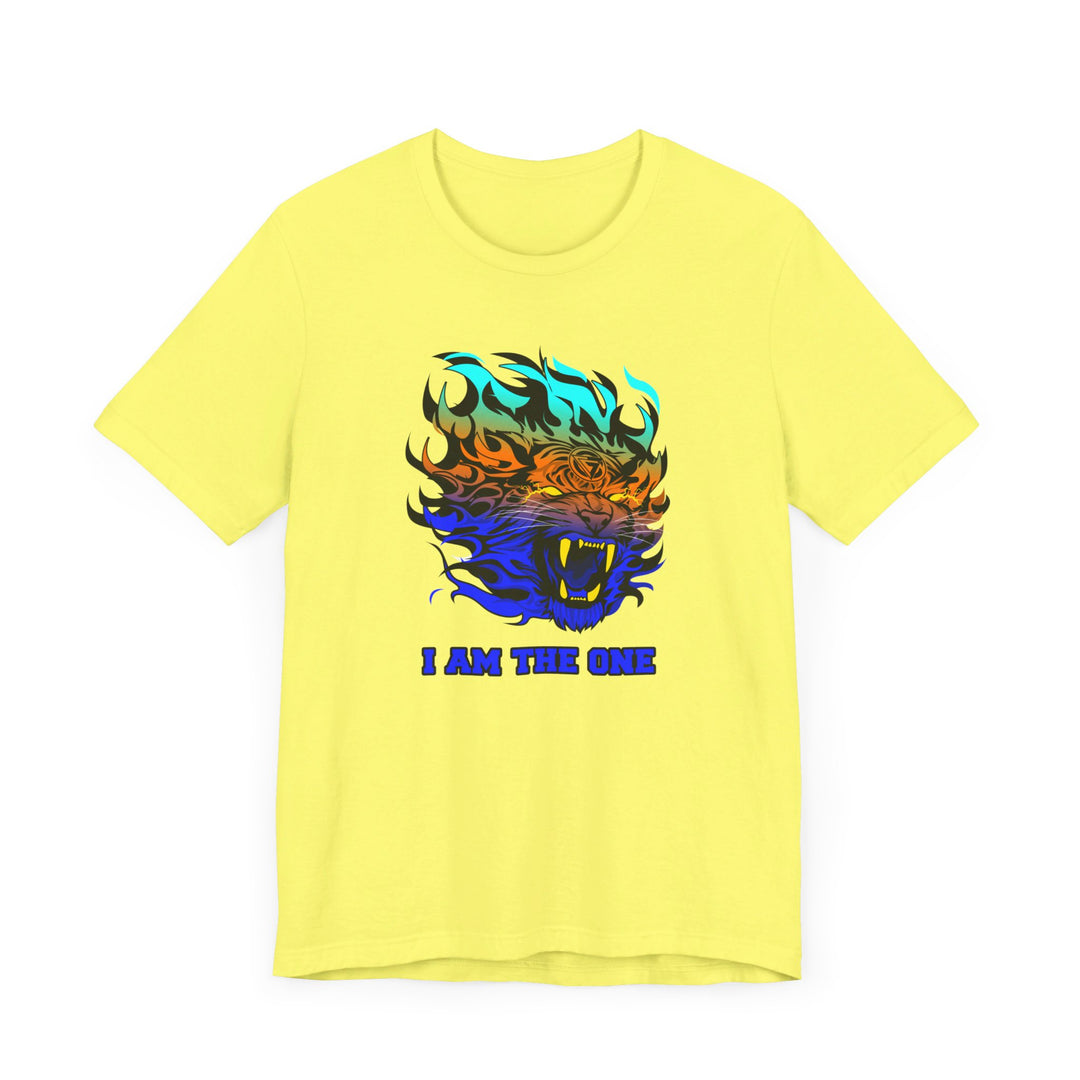 TIGER FLAME BLUE ORANGE AQUA FADE/I AM THE ONE