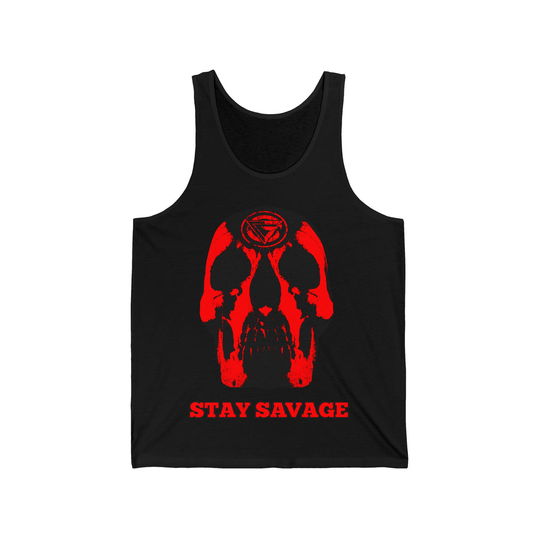 SKULLATOR TANK RED /STAY SAVAGE