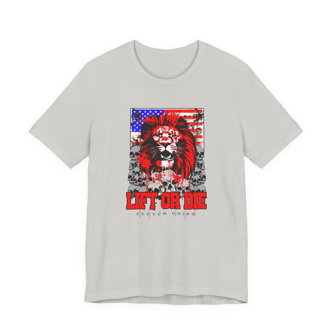 LIONHEART USA FLAG RED WHITE BLUE /LIFT OR DIE