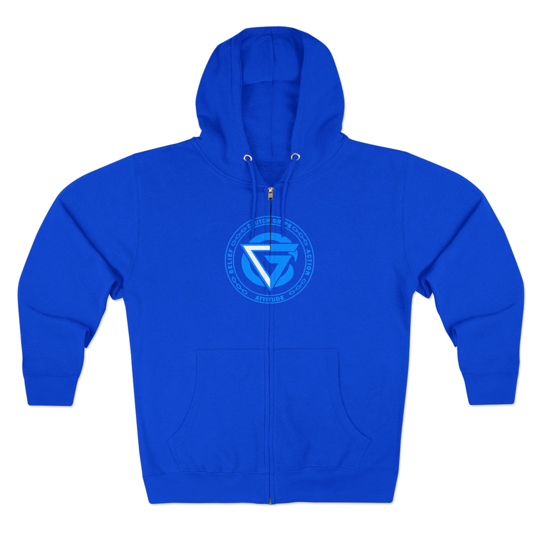 MAC SNAP DRAGON BLUE /LIFT OR DIE ZIP UP