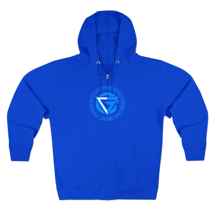 MAC SNAP DRAGON BLUE /LIFT OR DIE ZIP UP
