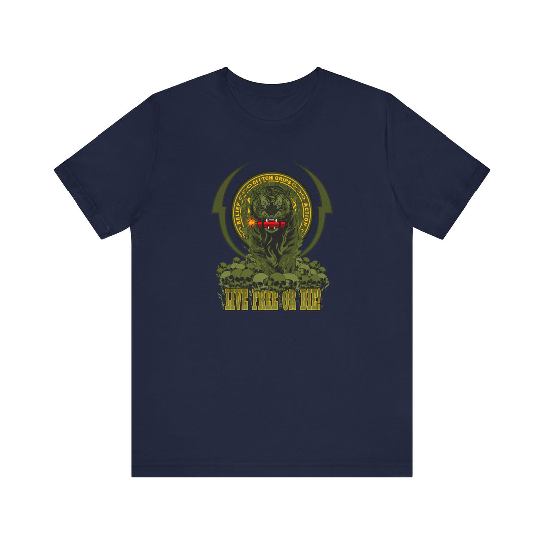 DYNAMITE TIGER ARMY GREEN YELLOW ACCENT /LIVE FREE OR DIE