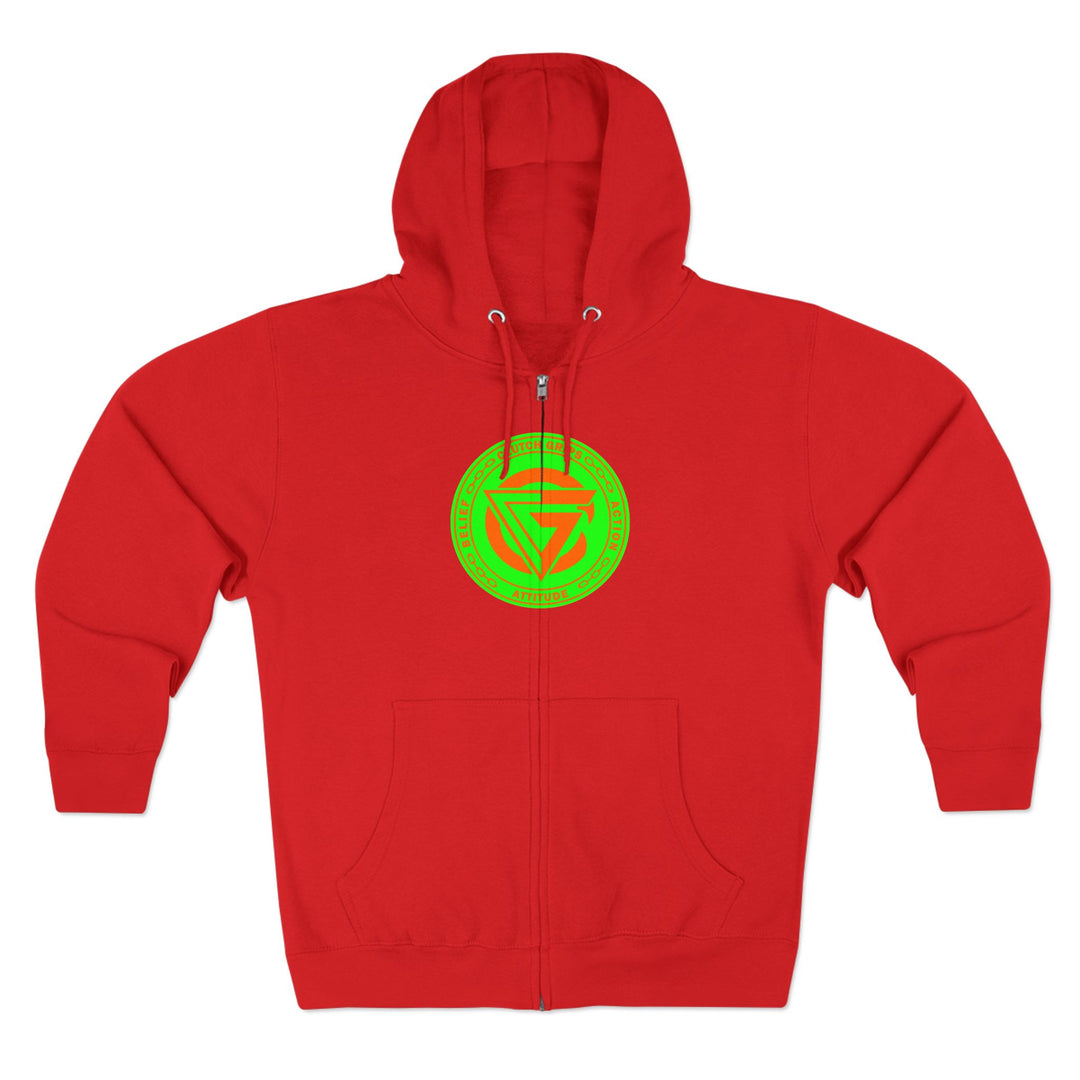 CG TIGER VS TIGER GREEN ORANGE /READY FOR WAR ZIP UP