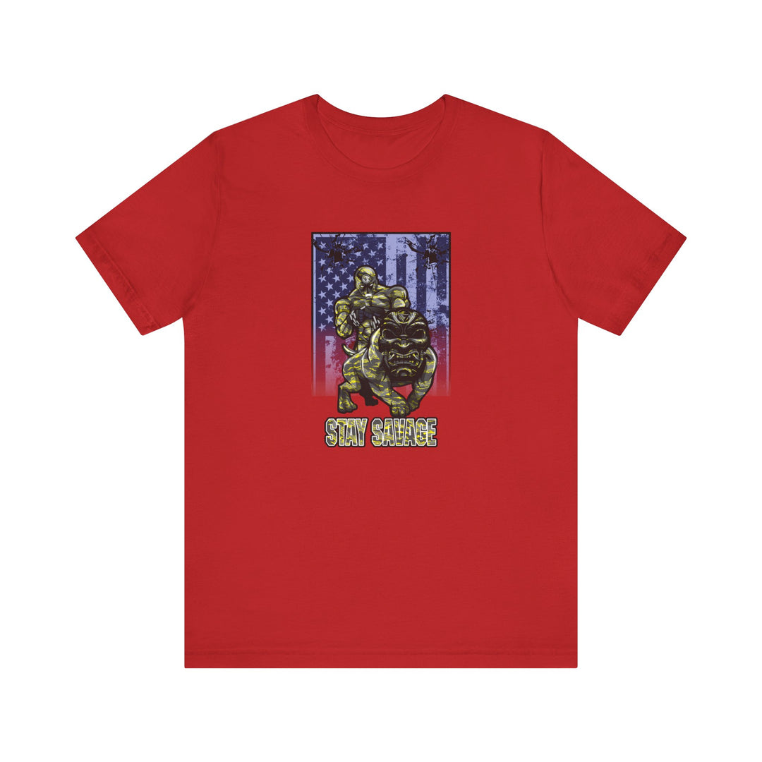 ANGRY DOG YELLOW CAMO FLAG/STAY SAVAGE