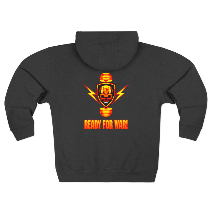 CG SGL SKULL BELL RED GOLD/READY FOR WAR ZIP UP