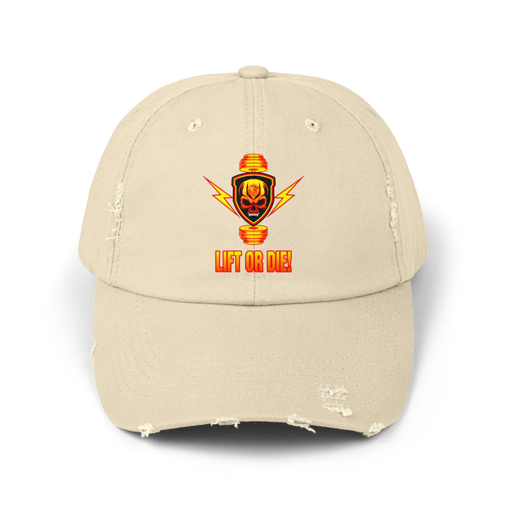 CG SKULL BELL SGL ORANGE GOLD /LIFT OR DIE CAP