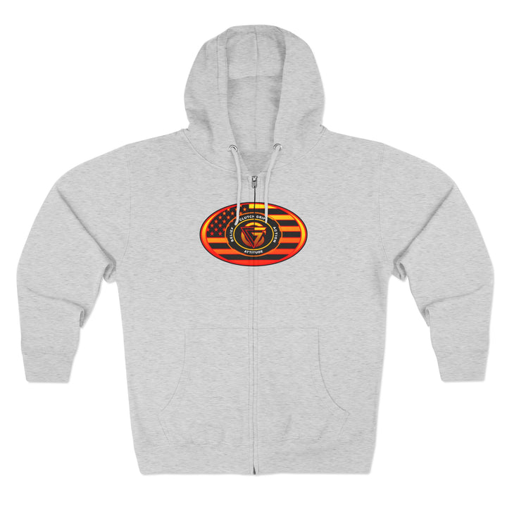 CG TIGER VS TIGER ORANGE RED FADE /CLUTCHGRIPS ZIP UP