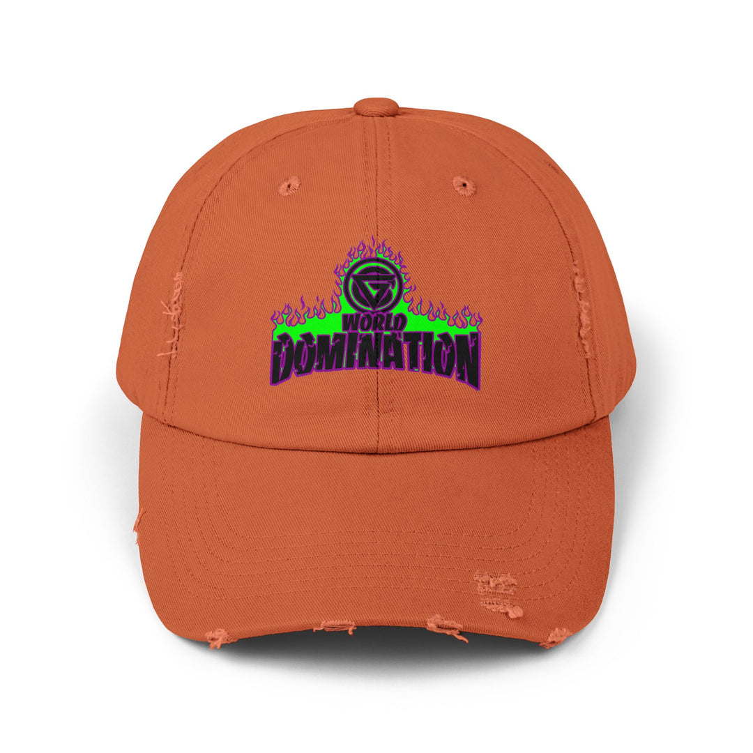 CG PURPLE GREEN FIRE /WORLD DOMINATION CAP