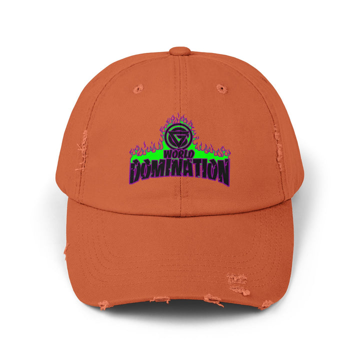 CG PURPLE GREEN FIRE /WORLD DOMINATION CAP