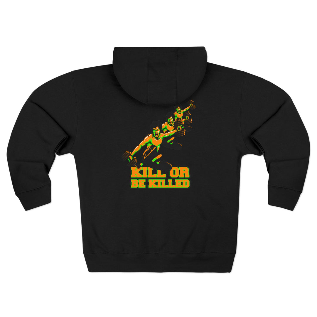 CG LIFT KICK ORANGE GREEN/KILL OR BE KILLED ZIP UP