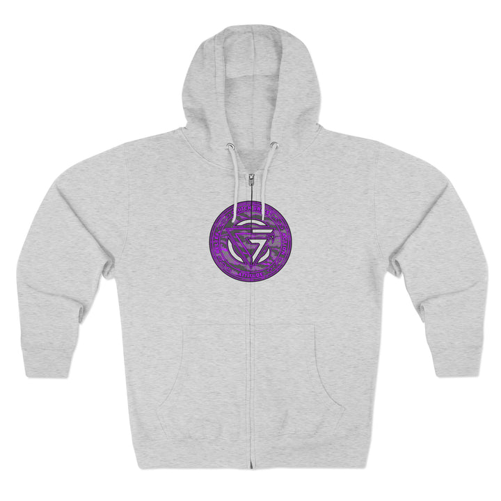 CG ANGRY DOG CAMO GREY PURPLE/READY FOR WAR ZIP UP