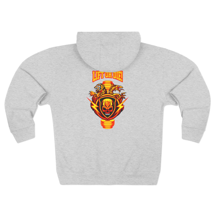 CG SGL SKULL BELL RED GOLD /LIFT OR DIE ZIP UP