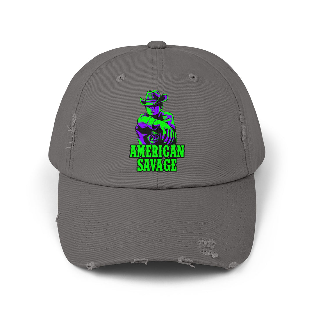 COWBOY KILLER PURPLE GREEN /AMERICAN SAVAGE CAP