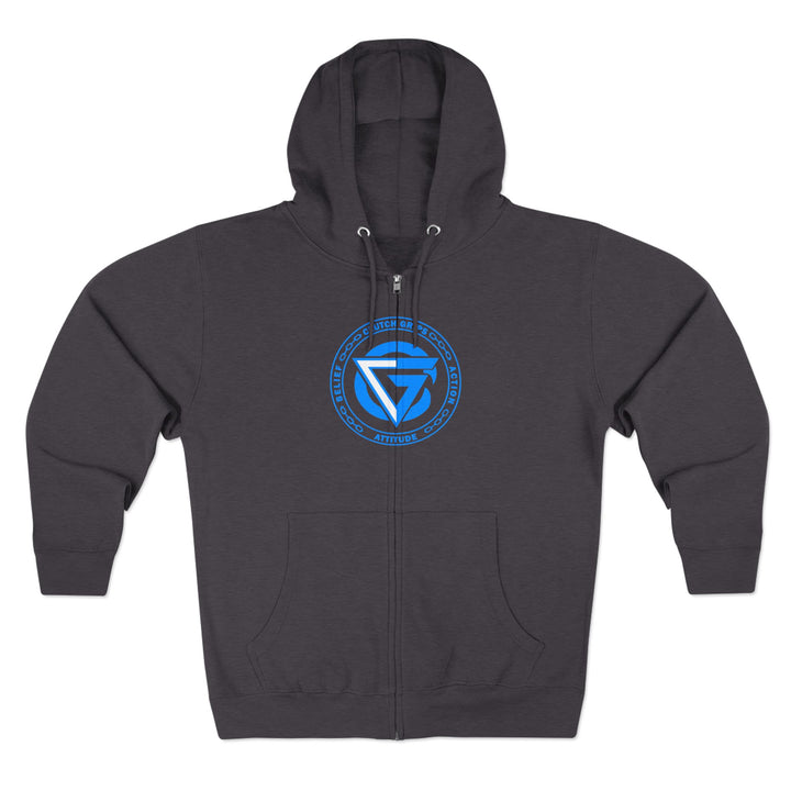 MAC SNAP DRAGON BLUE /LIFT OR DIE ZIP UP