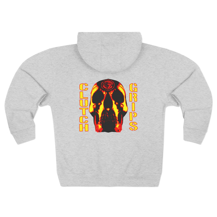 CG SKULLATOR RED GOLD /CLUTCH GRIPS ZIP UP