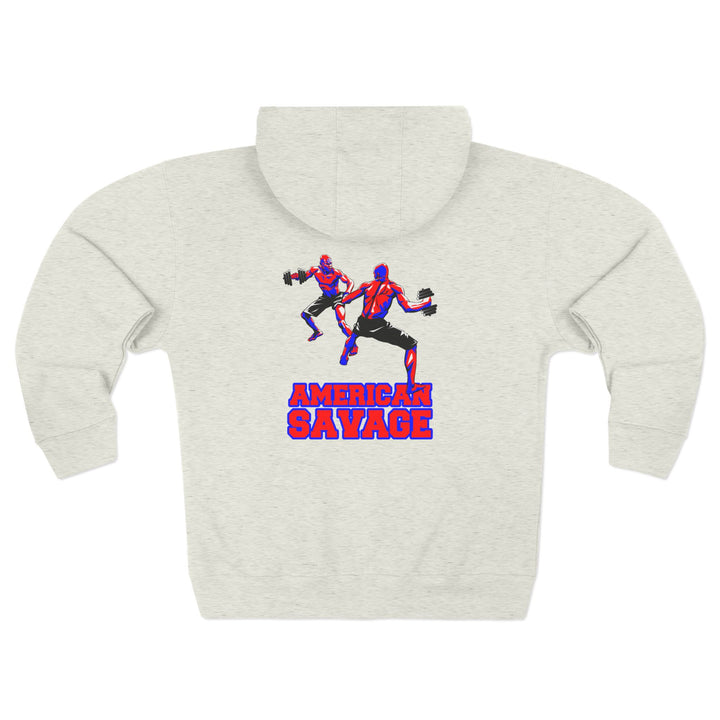 CG STAND OFF RED BLUE /AMERICAN SAVAGE ZIP UP