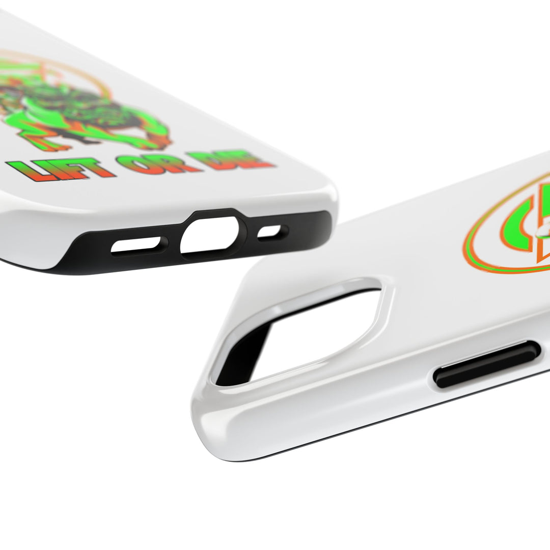 ANGRY DOG ORANGE GREEN PHONE CASE /LIFT OR DIE