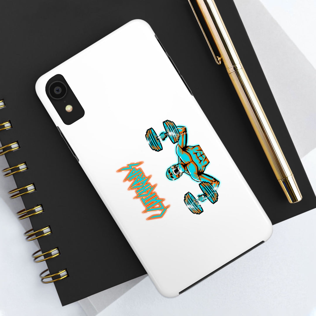 RIDE THE LIGHTNING MIAMI COLORS AQUA ORANGE PHONE CASE/CLUTCHGRIPS
