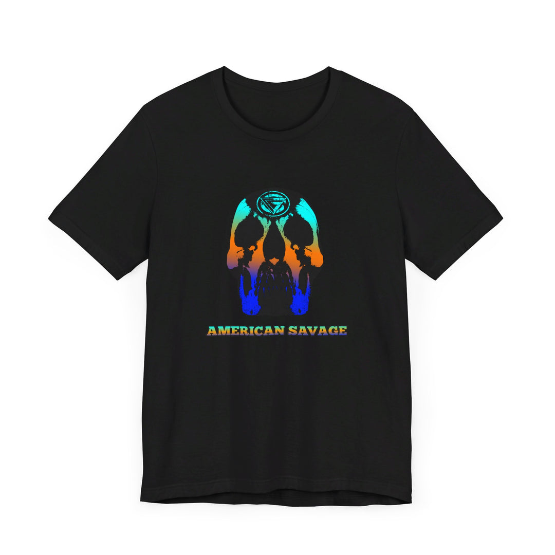 SKULLATOR BLUE ORANGE AQUA  /AMERICAN SAVAGE