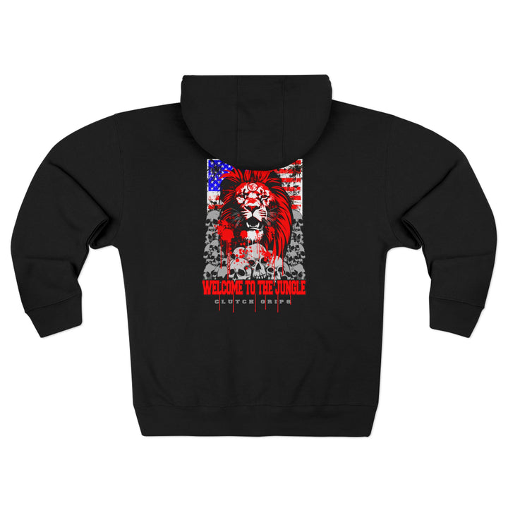 CG LION HEART RED WHITE BLUE /WELCOME TO THE JUNGLE ZIP UP