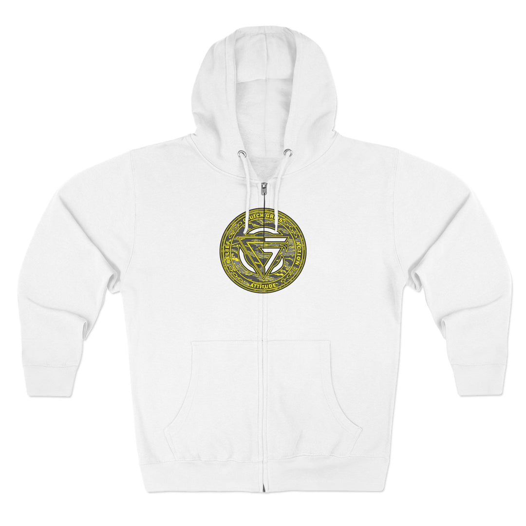 CG ANGRY DOG GREY YELLOW CAMO/READY FOR WAR ZIP UP