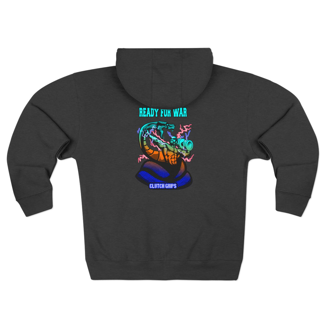 MAC VS SNAKE BLUE ORANGE AQUA / READY FOR WAR ZIP UP