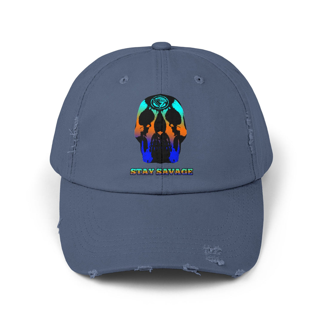 CG SKULL BLUE ORANGE AQUA FADE /STAY SAVAGE CAP