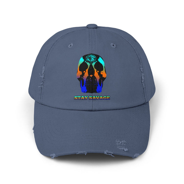 CG SKULL BLUE ORANGE AQUA FADE /STAY SAVAGE CAP