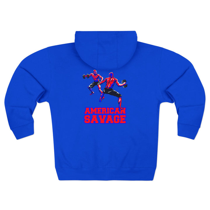 CG STAND OFF RED BLUE /AMERICAN SAVAGE ZIP UP