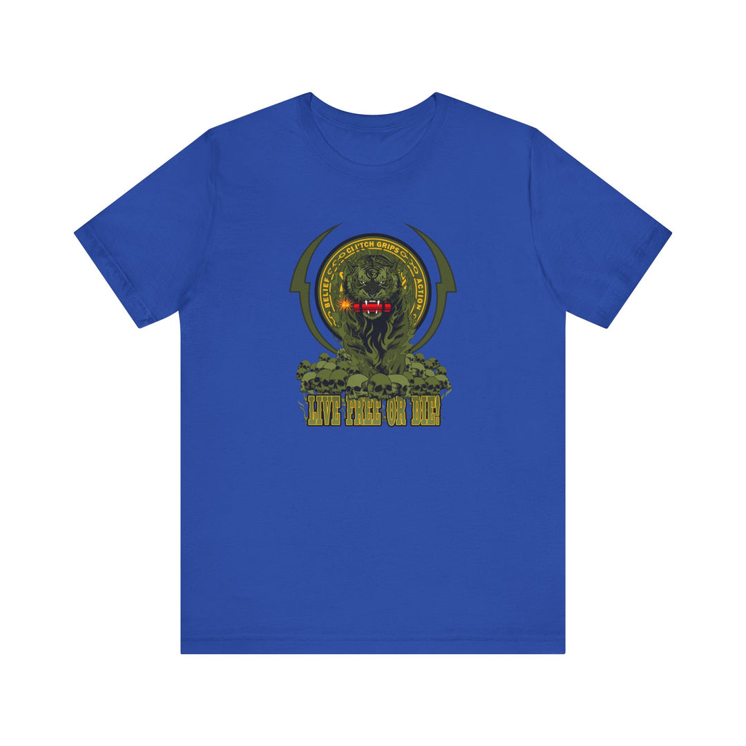 DYNAMITE TIGER ARMY GREEN YELLOW ACCENT /LIVE FREE OR DIE