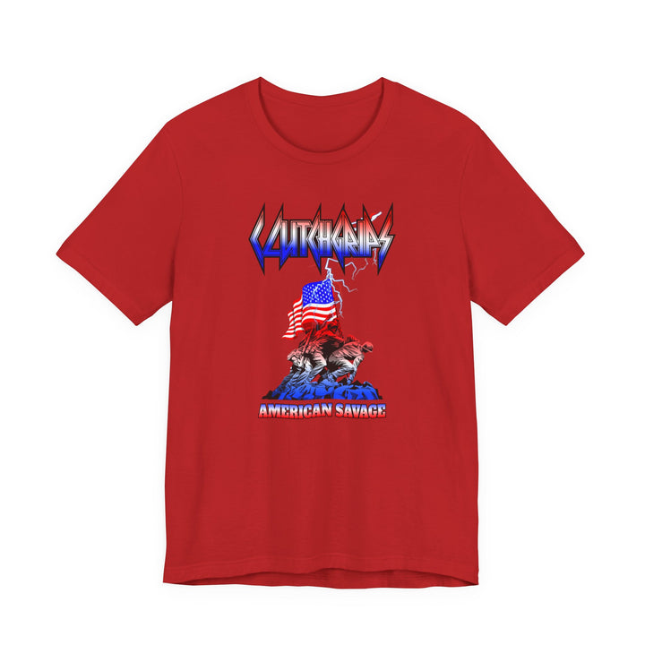 CG PATRIOT FREEDOM SHIRT RED WHITE BLUE FADE /AMERICAN SAVAGE