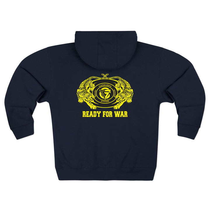 CG TIGER VS TIGER YELLOW BLACK /READY FOR WAR ZIP UP