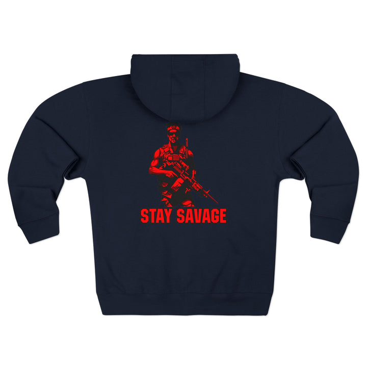 CG  NAVY SEAL TRIBUTE  RIP RED BLACK /DONT BE A BITCH ZIP UP