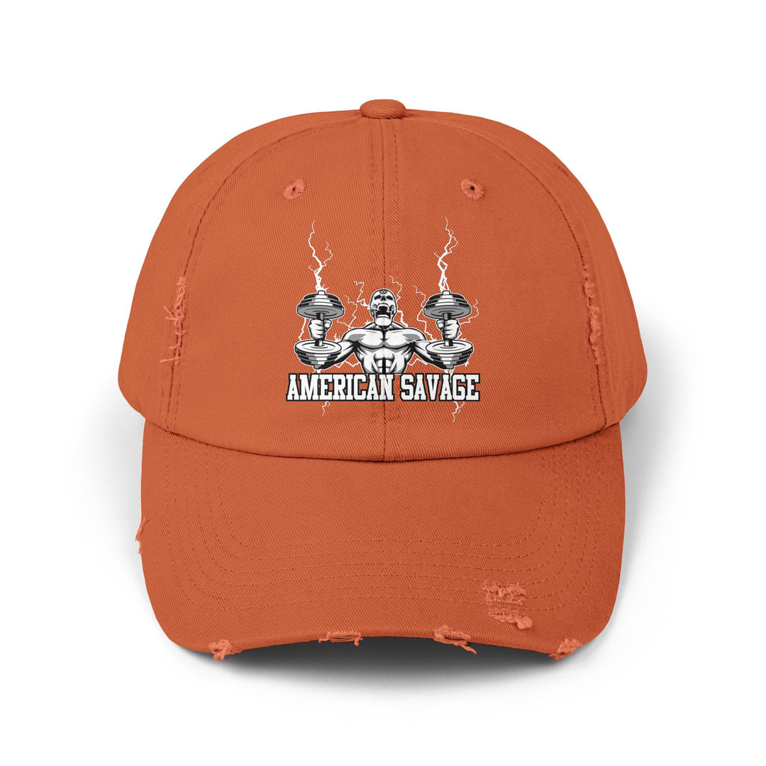 RIDE THE LIGHTNING WHITE AMERICAN SAVAGE CAP