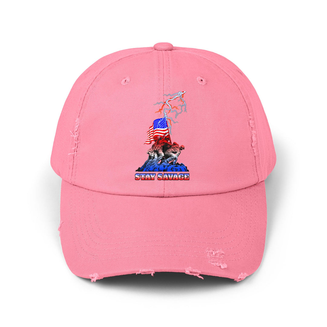FREEDOM WARRIORS RED WHITE BLUE FADE /STAY SAVAGE CAP